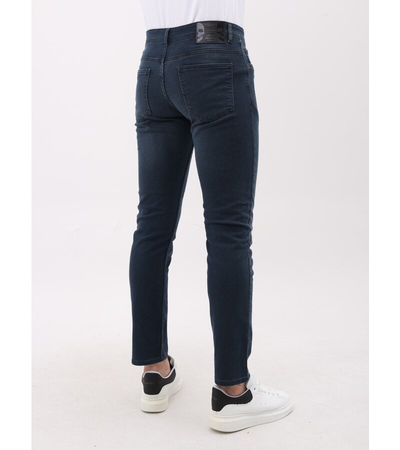 Mario Morato Jeans för män - Regular Fit - Stretchjeans män - MM-R-07 - Mörkblå