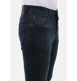 LF Jeans för män - Regular Fit - Stretchjeans män - MM-R-07 - Mörkblå