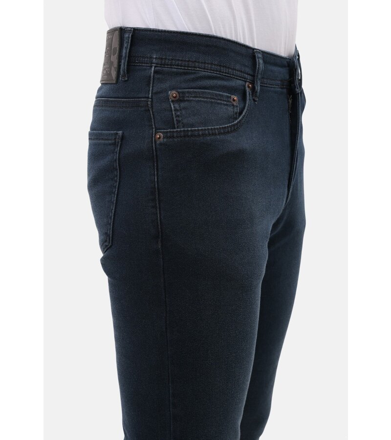 LF Jeans för män - Regular Fit - Stretchjeans män - MM-R-07 - Mörkblå