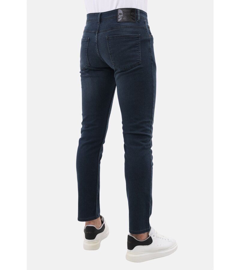 LF Jeans för män - Regular Fit - Stretchjeans män - MM-R-07 - Mörkblå