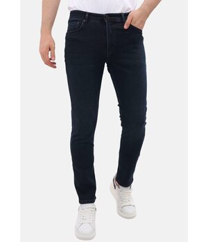 LF Jeans för män med raka ben - Jeans Regular Fit för män - MM-R-15 - Blå
