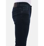 LF Jeans för män med raka ben - Jeans Regular Fit för män - MM-R-15 - Blå