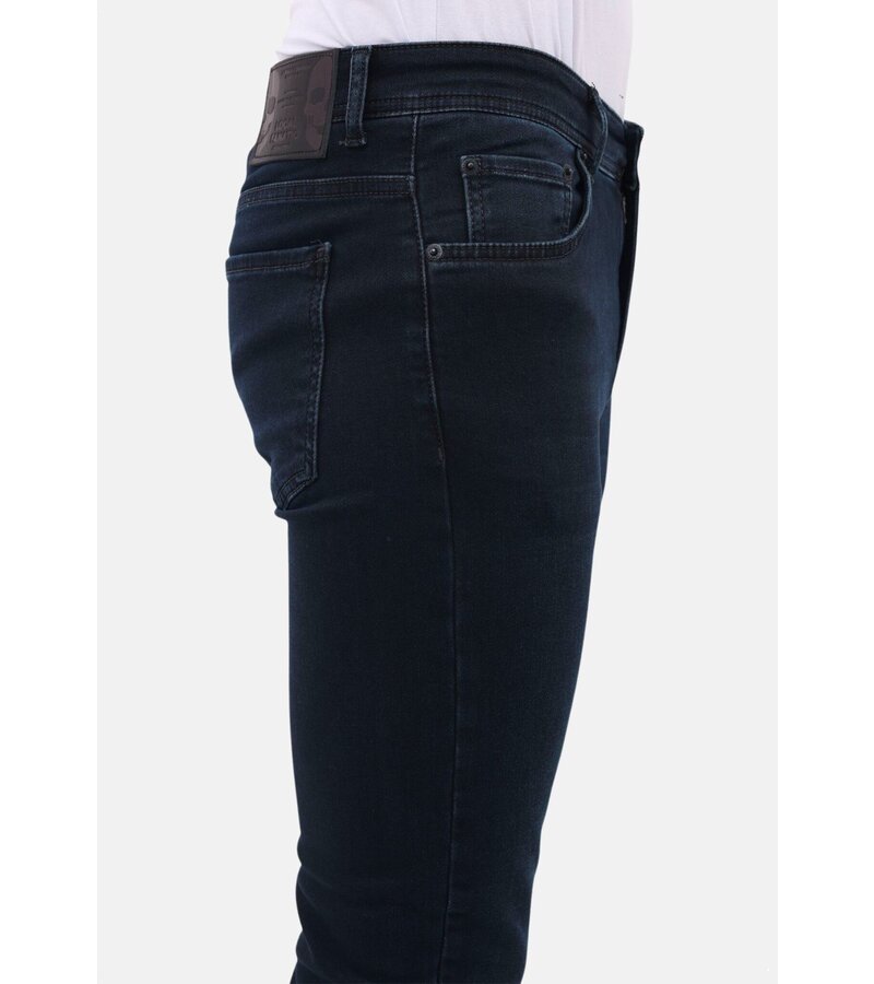 LF Jeans för män med raka ben - Jeans Regular Fit för män - MM-R-15 - Blå