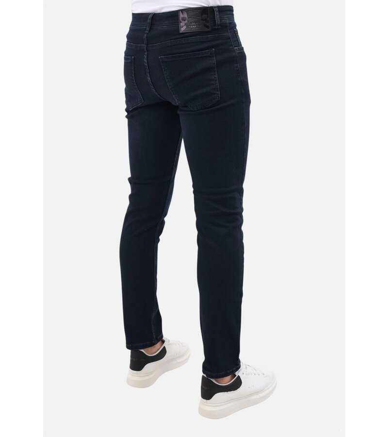 LF Jeans för män med raka ben - Jeans Regular Fit för män - MM-R-15 - Blå
