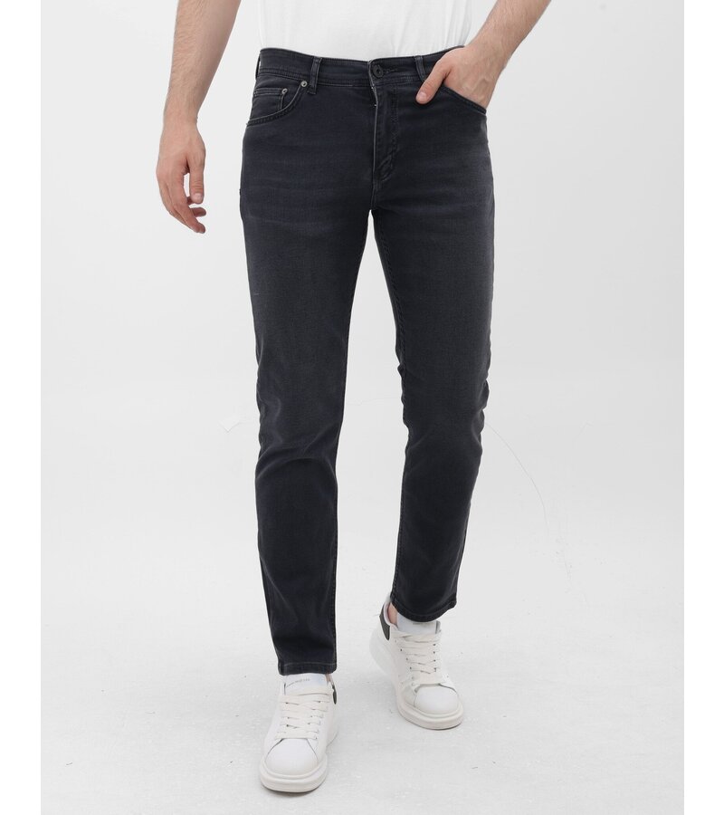 LF Jeans för män med resår - Regular Fit - MM-R-11 - Grå