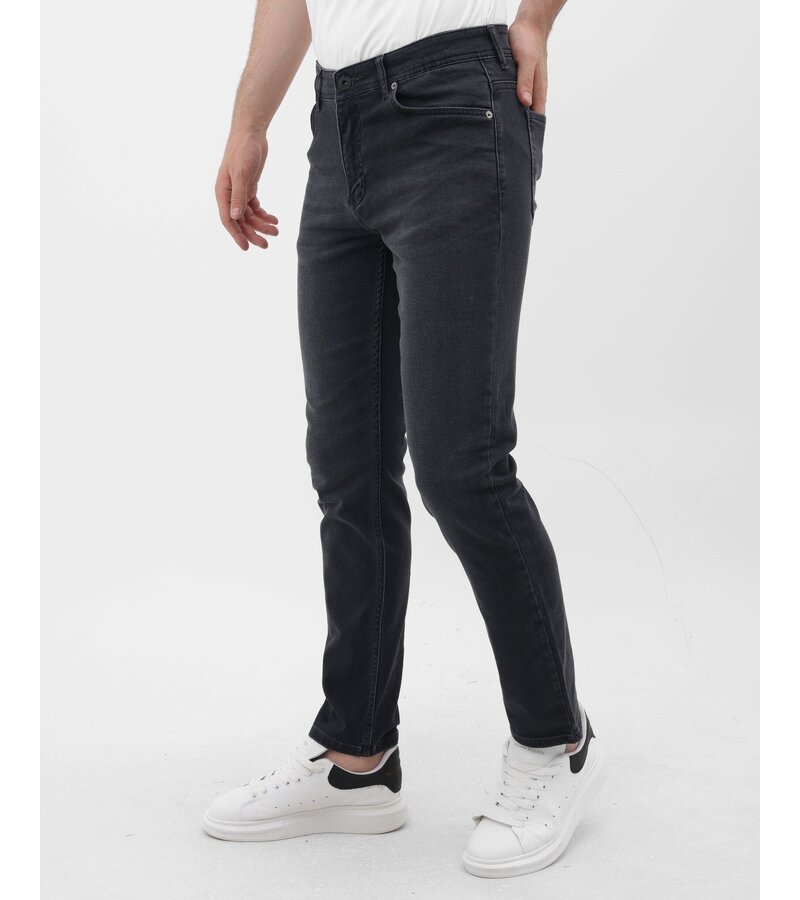 LF Jeans för män med resår - Regular Fit - MM-R-11 - Grå