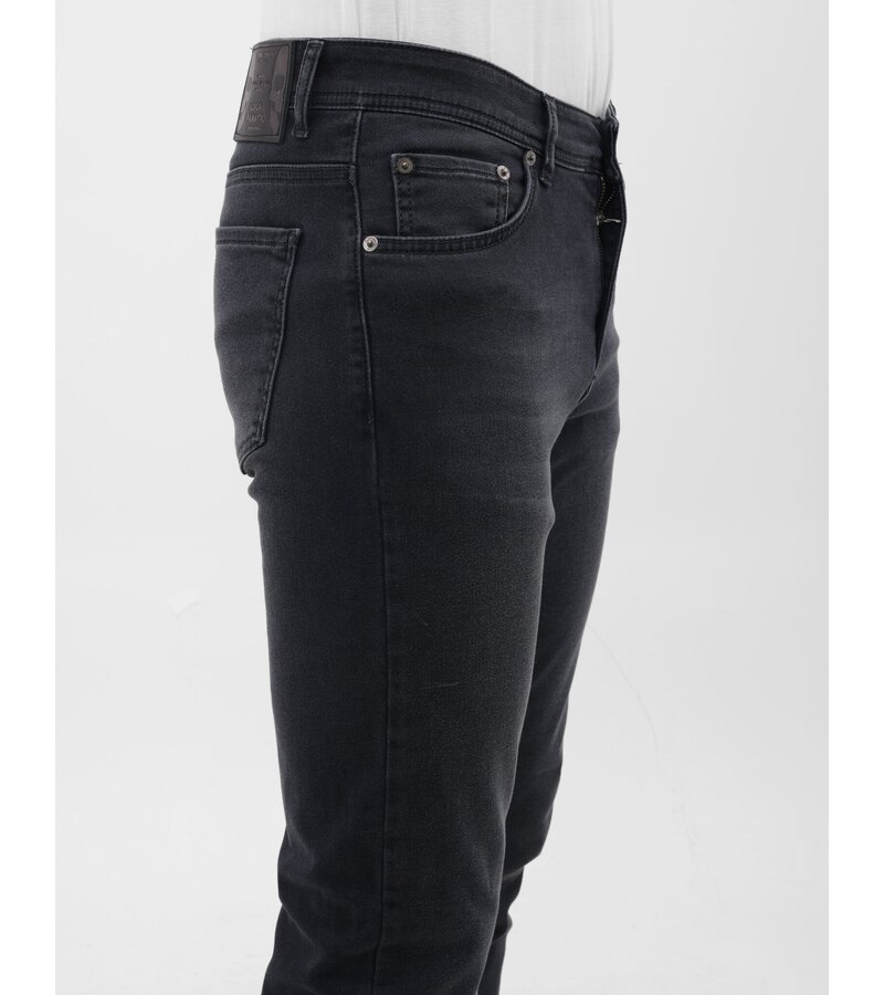 Mario Morato Jeans för män med resår - Regular Fit - MM-R-11 - Grå