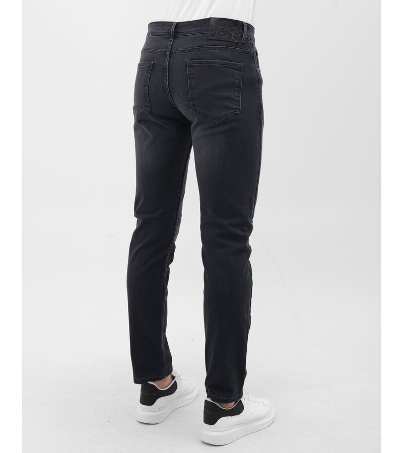 Mario Morato Jeans för män med resår - Regular Fit - MM-R-11 - Grå