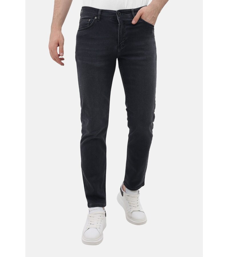 LF Jeans för män med resår - Regular Fit - MM-R-11 - Grå