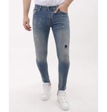 LF Sim Fit Stretch Jeans Herr med Revor - MM-S-104 - Blå