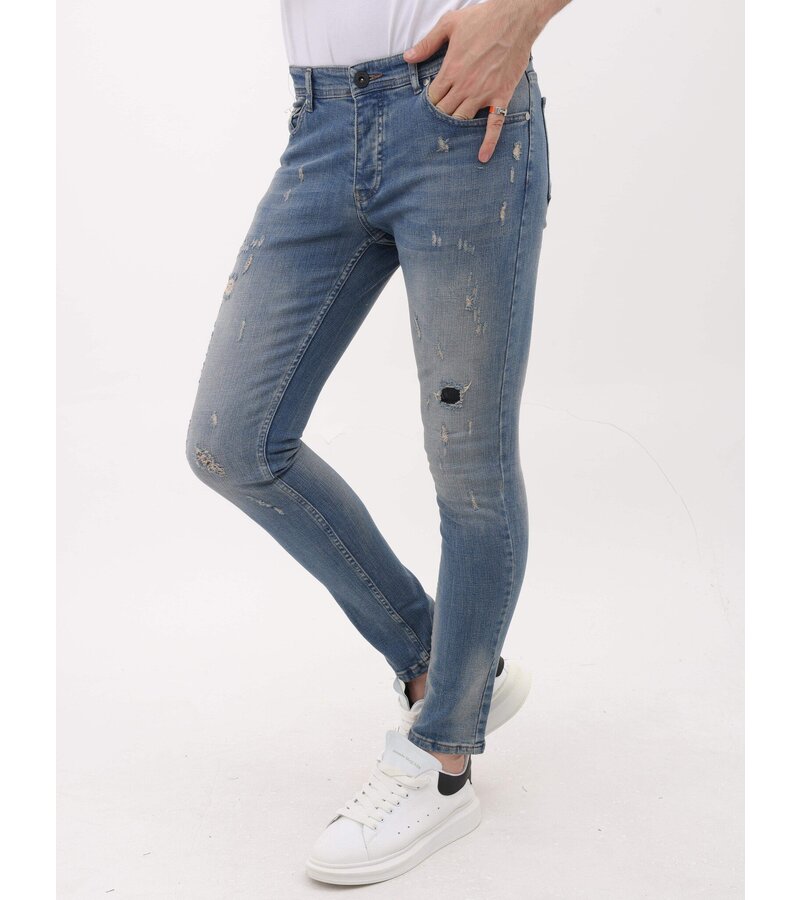 LF Sim Fit Stretch Jeans Herr med Revor - MM-S-104 - Blå