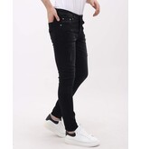 Mario Morato Jeans med Rips Slim Fit för män - MM-S-103 - Svart