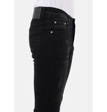 Mario Morato Jeans med Rips Slim Fit för män - MM-S-103 - Svart