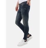 Mario Morato Ripped Jeans Herr Slim fit Stretch - MM-S-113 - Blå
