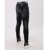 Mario Morato Ripped Jeans Herr Slim fit med Stretch - MM-S-111 - Grå