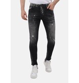 Mario Morato Ripped Jeans Herr Slim fit med Stretch - MM-S-111 - Grå