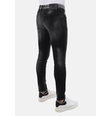 LF Ripped Jeans Herr Slim fit med Stretch - MM-S-111 - Grå