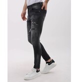 LF Slim Fit Stretch Jeans med Rips Herr - MM-S-110 - Grå
