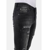 Mario Morato Slim Fit Stretch Jeans med Rips Herr - MM-S-110 - Grå