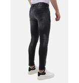Mario Morato Slim Fit Stretch Jeans med Rips Herr - MM-S-110 - Grå