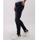 Mario Morato Jeans Herr Slim Fit Stretch med Rips - MM-S-101 - Blå