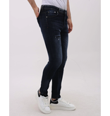 Mario Morato Jeans Herr Slim Fit Stretch med Rips - MM-S-101 - Blå