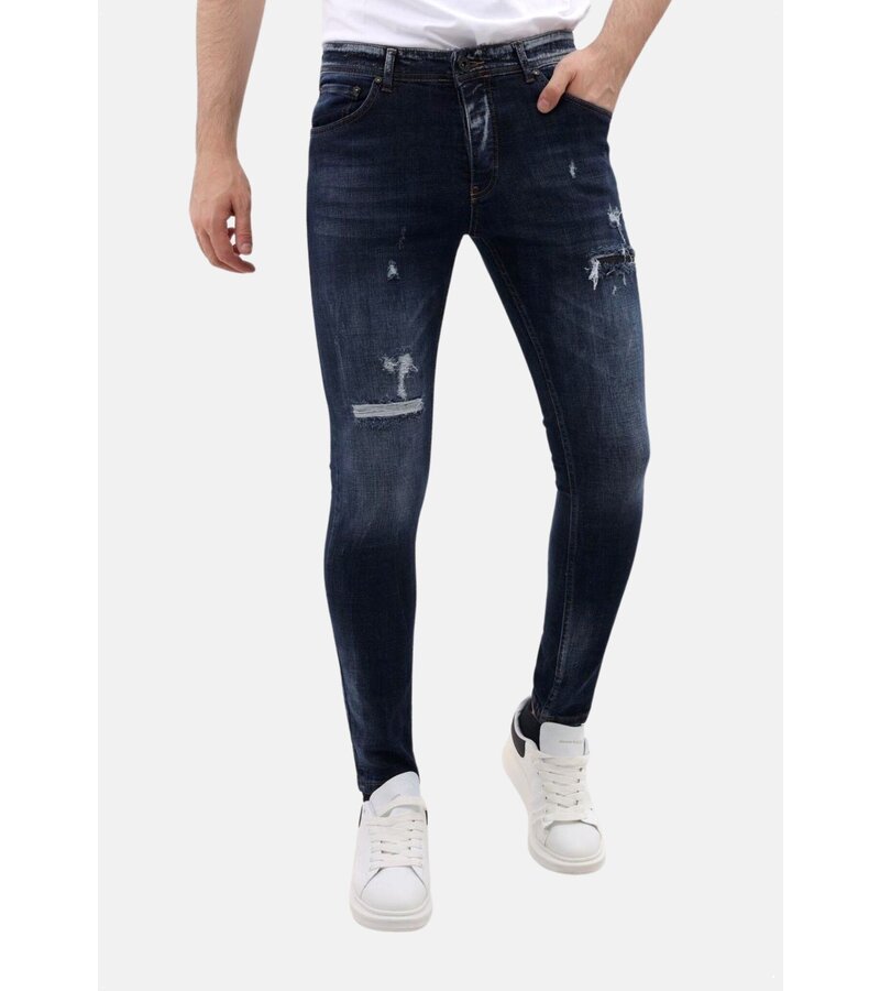 Mario Morato Stretchjeans Slim Fit med Revor - MM-S-112 - Blå