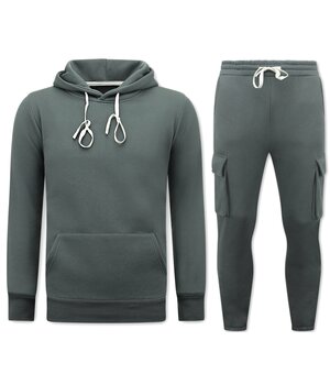 TopStar Hemdräkt Herr Vuxna - Överdimensionerad joggingsdräkt - Tjockvävd - Antracit