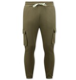 True Rise Träningsoveraller för män Vuxna - Överdimensionerad joggingdräkt - Tjockvävd - Brun