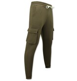 True Rise Träningsoveraller för män Vuxna - Överdimensionerad joggingdräkt - Tjockvävd - Brun