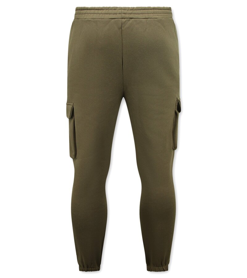 True Rise Träningsoveraller för män Vuxna - Överdimensionerad joggingdräkt - Tjockvävd - Brun