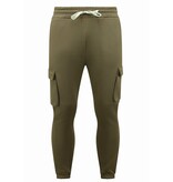 True Rise Träningsoveraller för män Vuxna - Överdimensionerad joggingdräkt - Tjockvävd - Brun