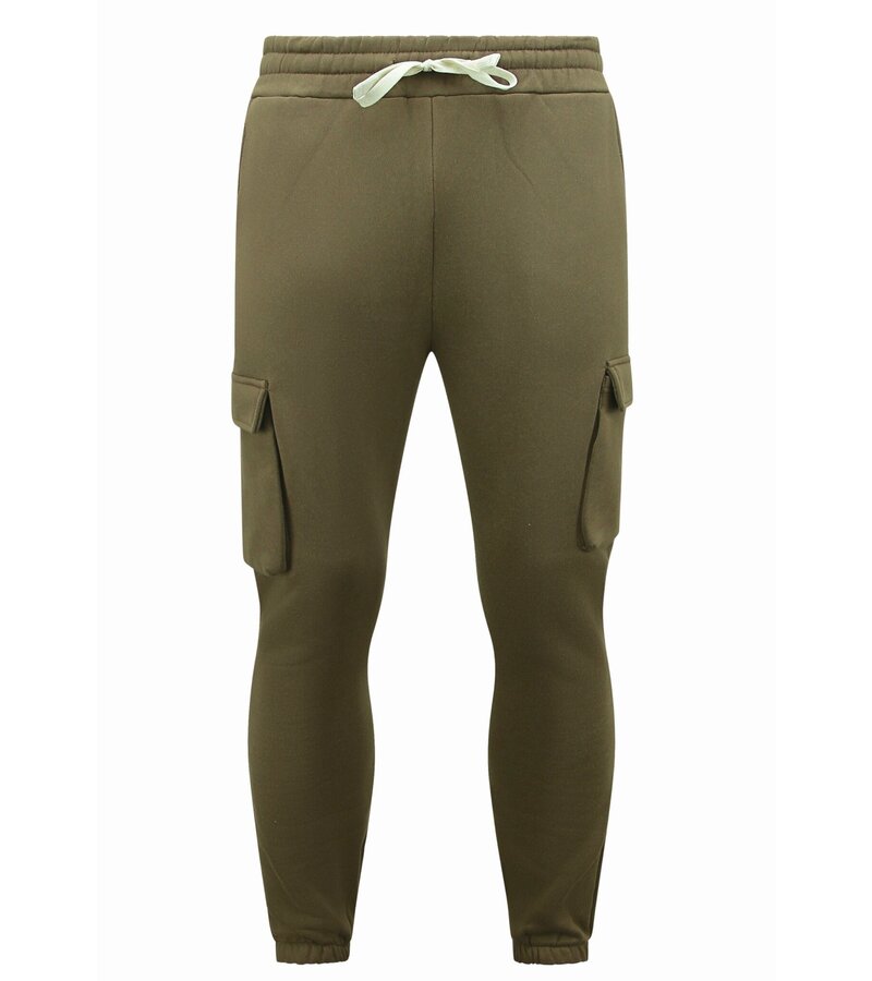 True Rise Träningsoveraller för män Vuxna - Överdimensionerad joggingdräkt - Tjockvävd - Brun