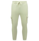 True Rise Träningsoverall Herr - Oversized joggingdräkt - Tjockvävd - Beige