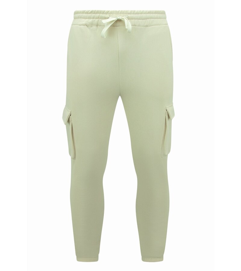 True Rise Träningsoverall Herr - Oversized joggingdräkt - Tjockvävd - Beige