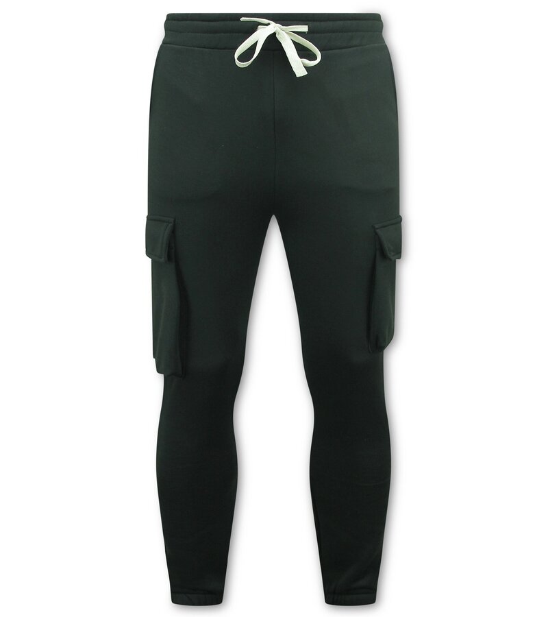 True Rise Jogging Suit Herr - Oversized House Suit - Tjockvävd - Svart