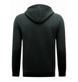 True Rise Jogging Suit Herr - Oversized House Suit - Tjockvävd - Svart