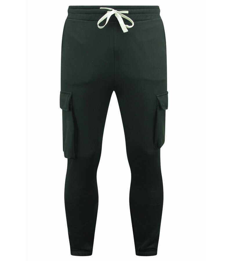 True Rise Jogging Suit Herr - Oversized House Suit - Tjockvävd - Svart