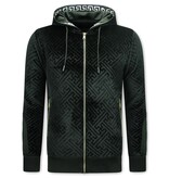 True Rise Joggingsdräkt för män - Teddy House Suit - 1117 - Svart