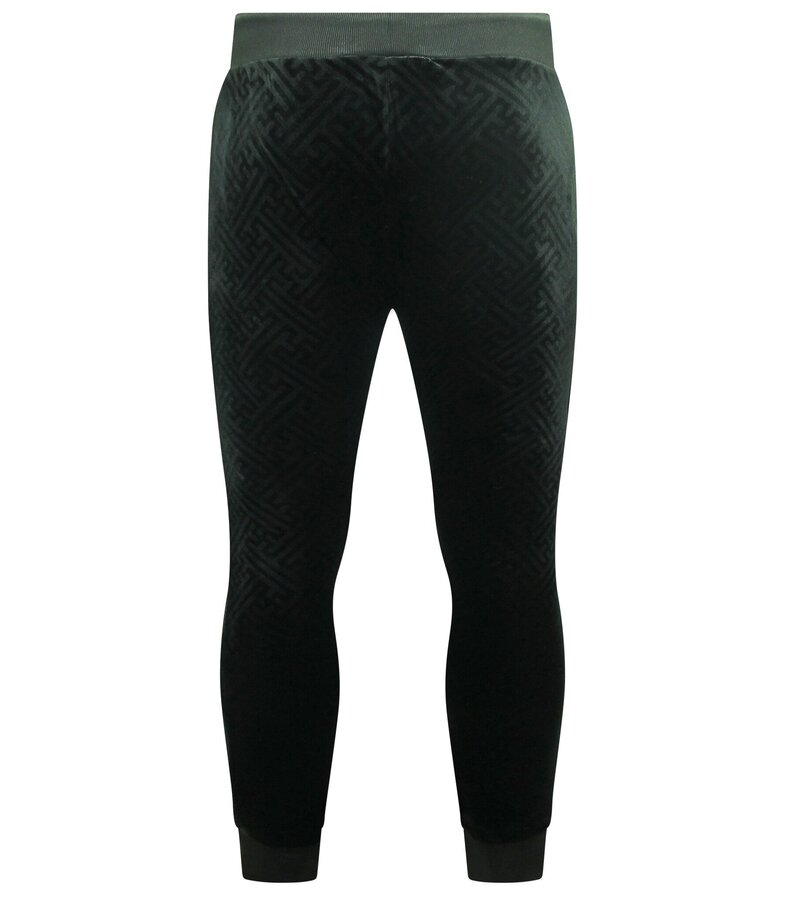 True Rise Joggingsdräkt för män - Teddy House Suit - 1117 - Svart