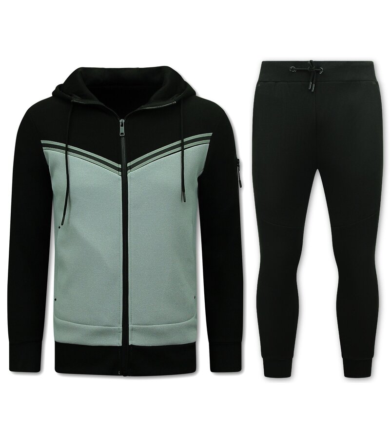 Top Star Träningsoveraller - Träningsoverall Herr - 147 - Svart/Grå