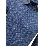 Bread & Buttons Blus Herr Långärmad - Blus Herr Slim Fit - Blå