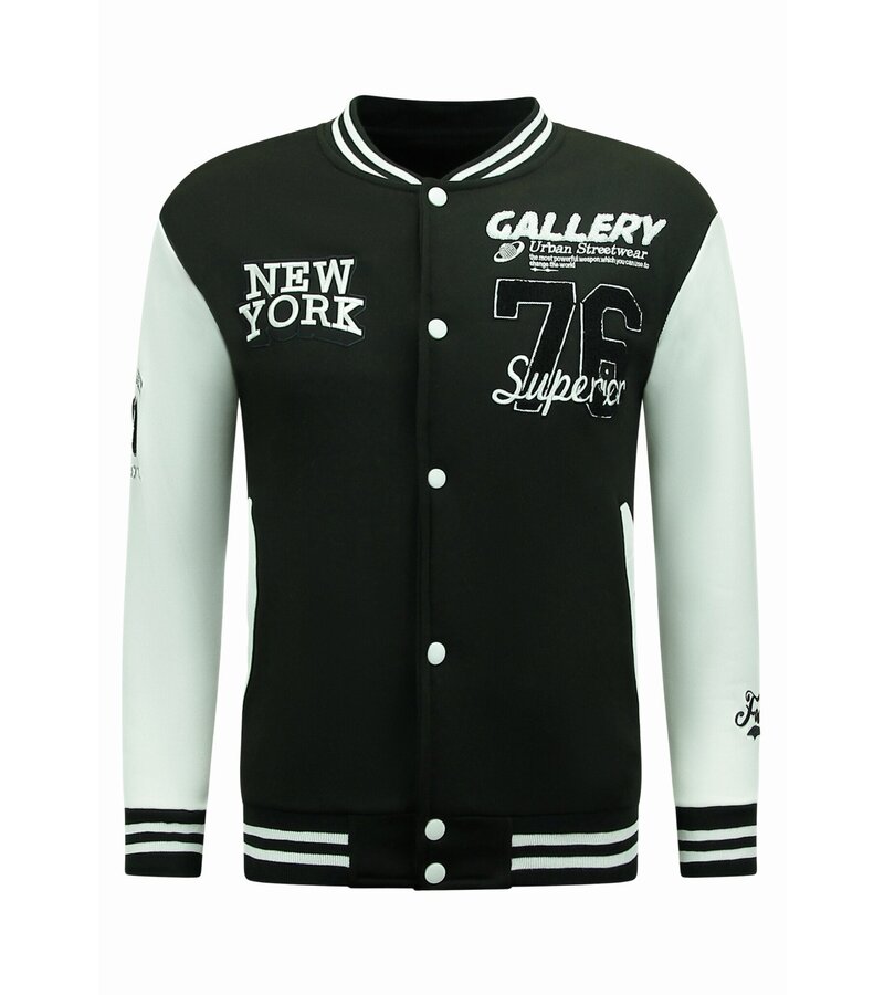 Enos Collegejacka Herr - Baseballjacka - 902 - Svart