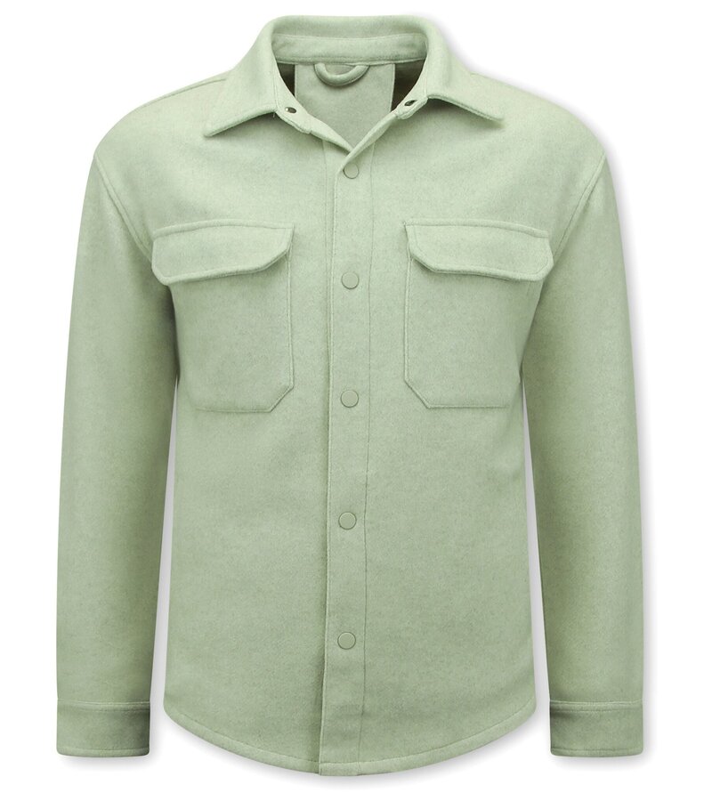 Enos Herrövertröja med fickor - 501 - Beige