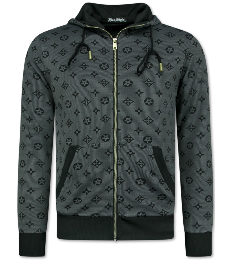TopStar Herr träningsoverall - Herr joggingoverall - Herr hemmaoverall - Twinset - 5036 - Grå