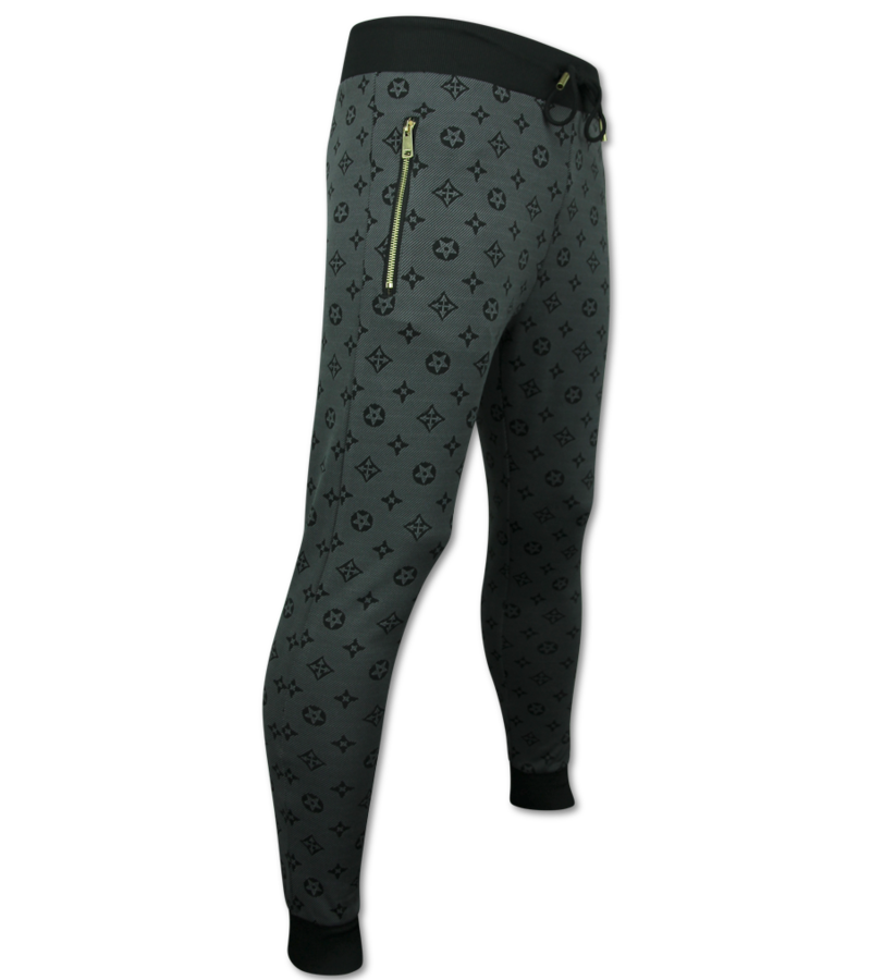 TopStar Herr träningsoverall - Herr joggingoverall - Herr hemmaoverall - Twinset - 5036 - Grå