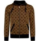 Top Star Twinset - Herrträningsoverall - Herrjoggingdräkt - Herrhemmadräkt - 5036 - Brun