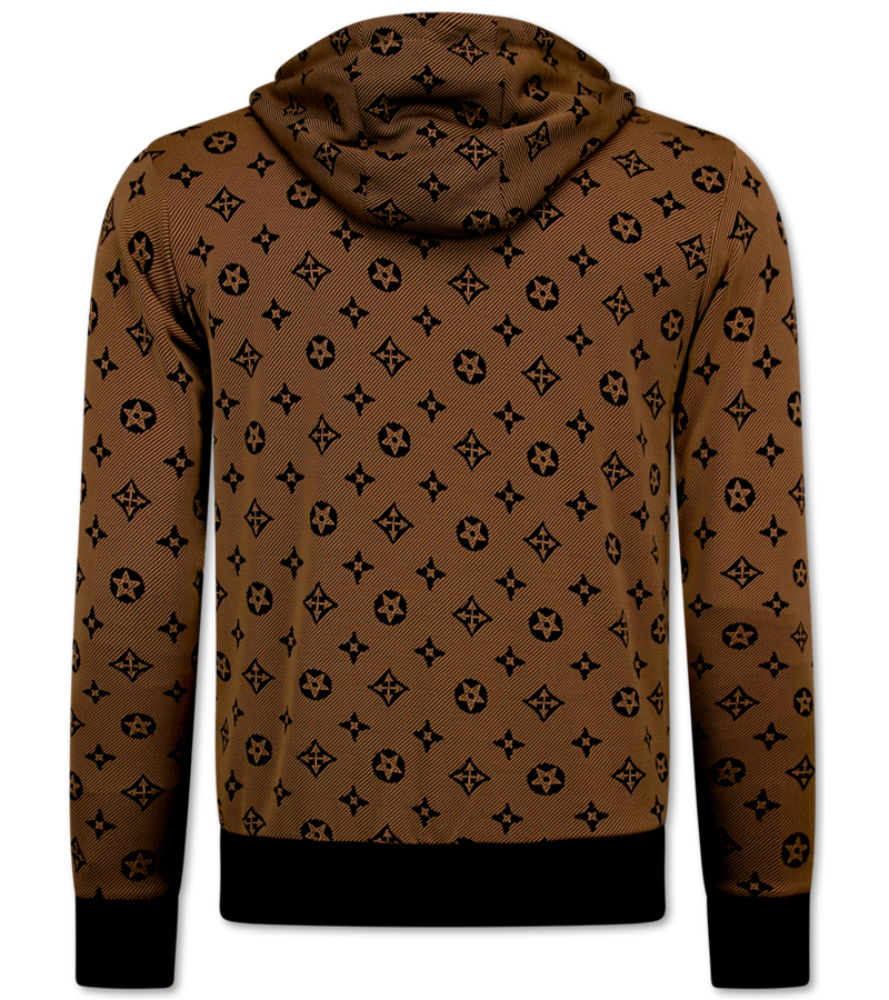 Top Star Twinset - Herrträningsoverall - Herrjoggingdräkt - Herrhemmadräkt - 5036 - Brun