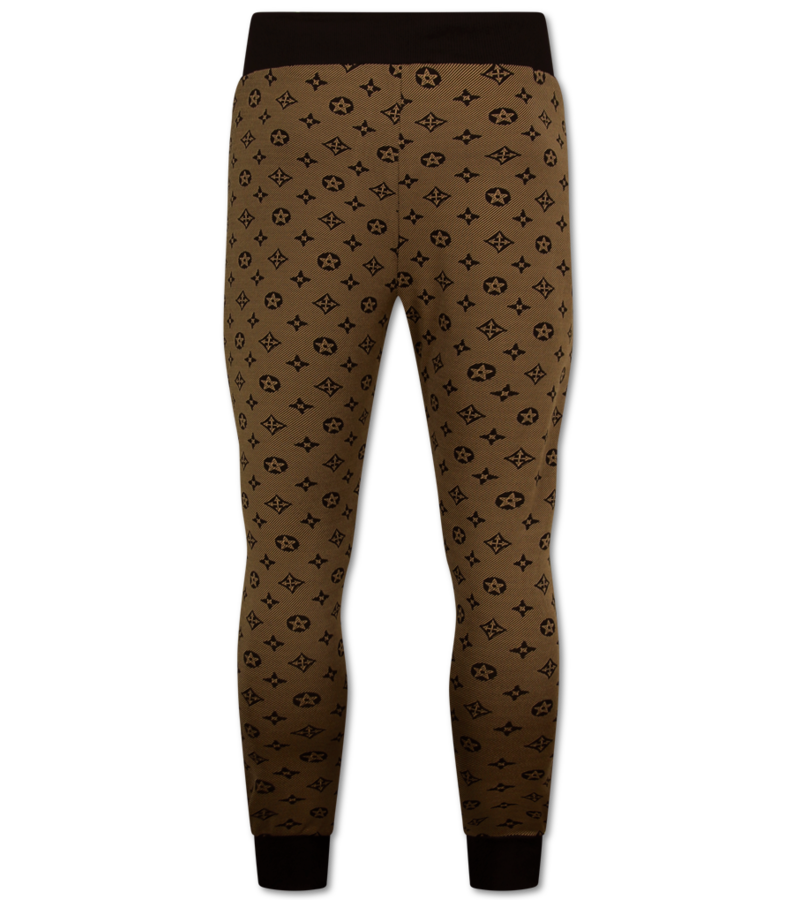 Top Star Twinset - Herrträningsoverall - Herrjoggingdräkt - Herrhemmadräkt - 5036 - Brun