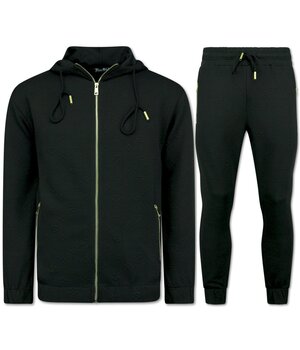 Top Star Sommarträningsoverall herr - joggingoverall herr vuxna - hemmaoverall herr - 5035 - Svart